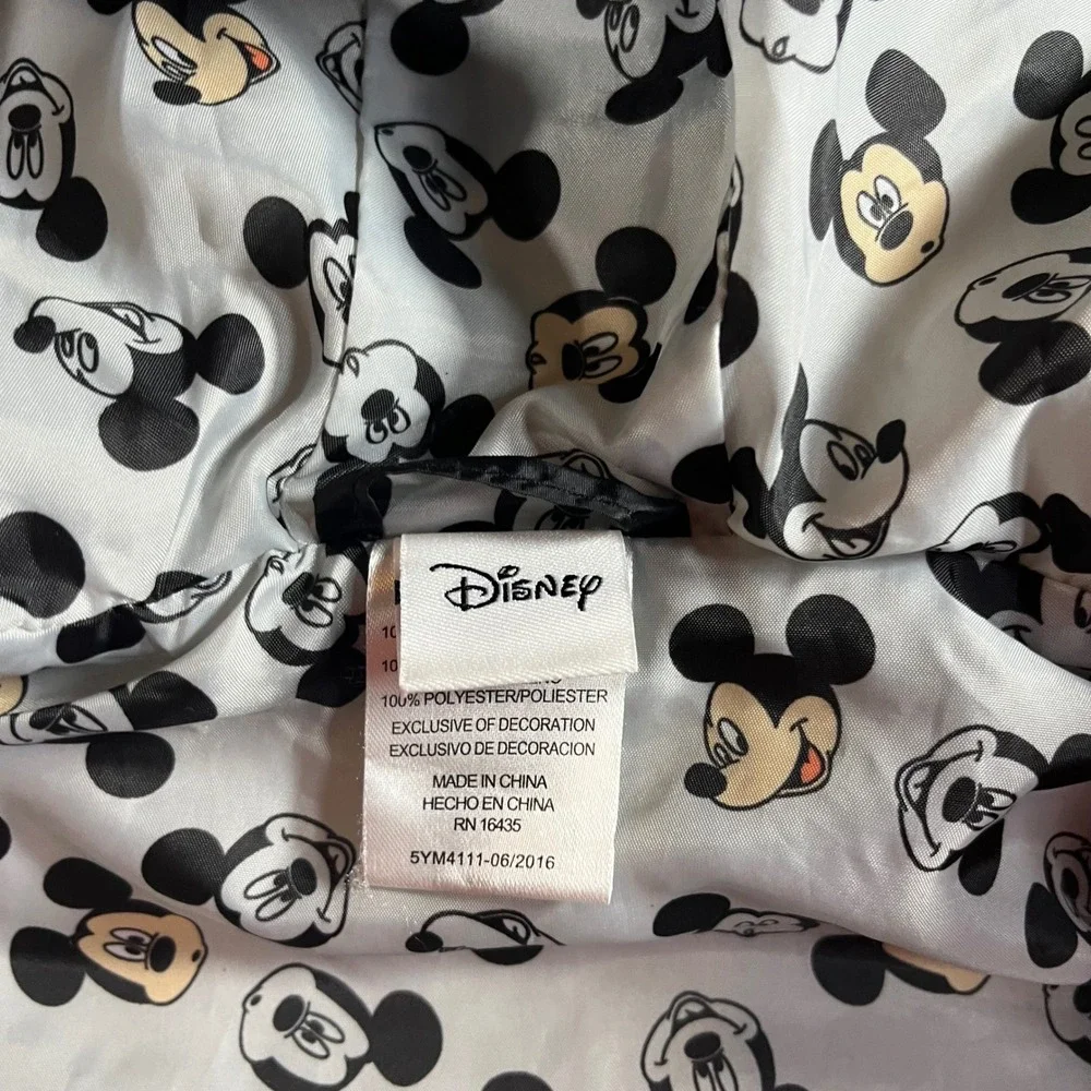 Kids Disney Mickey Mouse Puffer Vest Hooded Ears Sparkle Gray‎ Size 3T